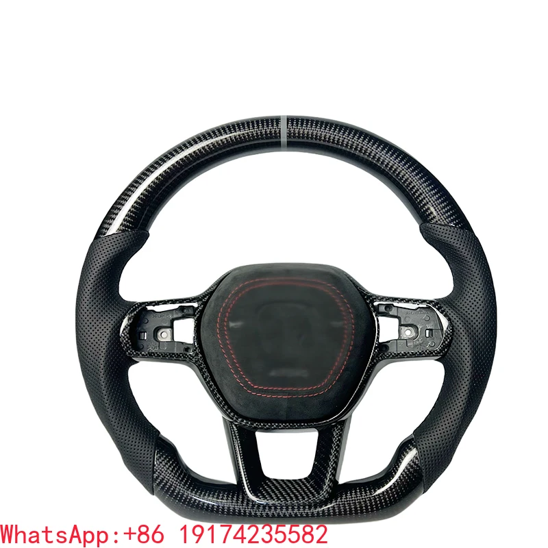 

Personalized Steering Wheel Carbon Fiber Steering Wheel for Honda CRV HR-V Civic 11th Type R FL5 SI Acura Integra