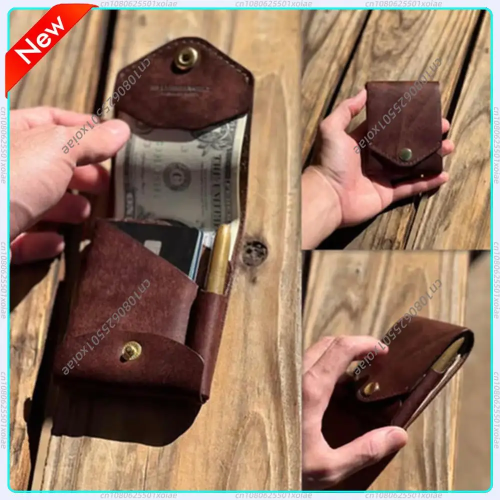 

Кошелек-портмоне на 1/2/3 отделения, тонкий, с зажимом для карт, однотонный, портативный, для мужчин, для путешествий