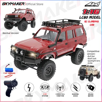 WPL C54 C54-1 1/16 RC Car Toyota LC80 Model 2.4G 4X4 Off Road Remote Control LED Climbing RC Truck Electric Toy Car Gift for Boy