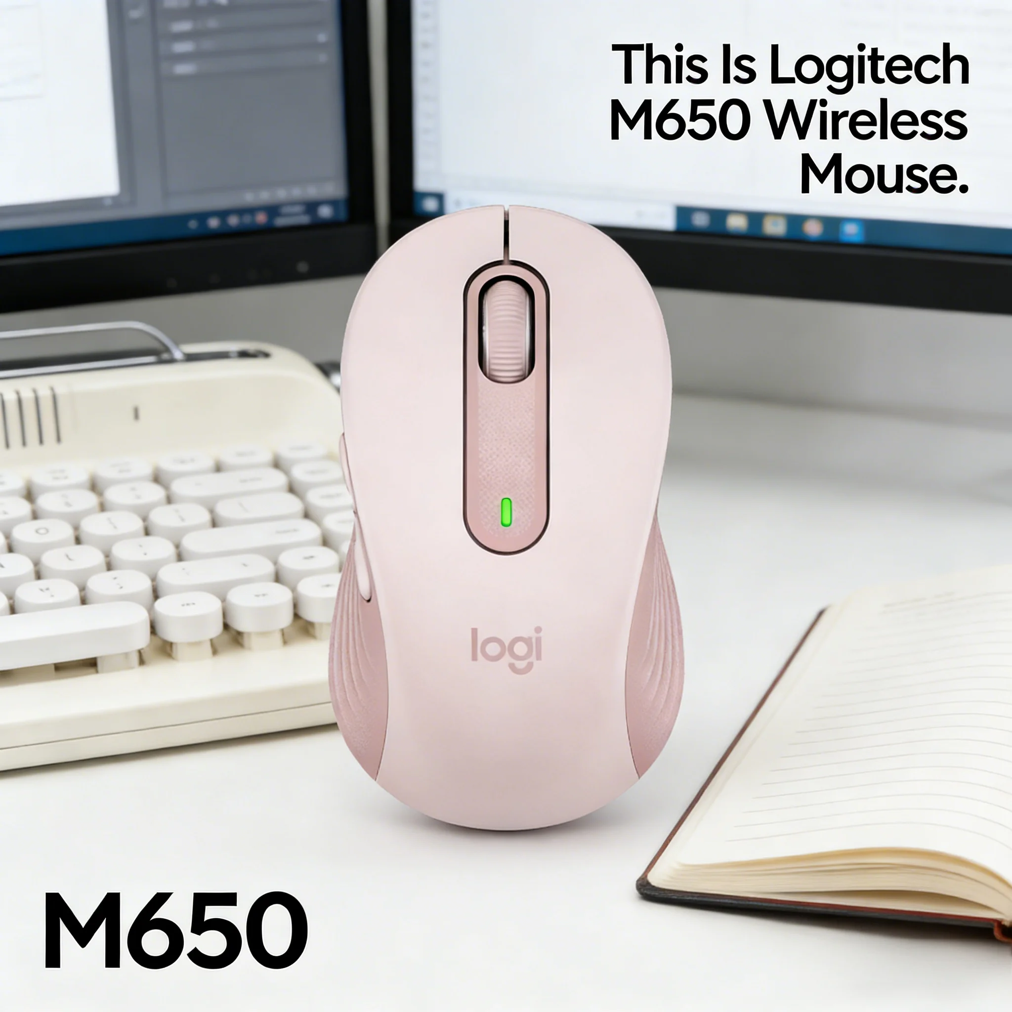 

Беспроводная мышь Logitech M650 / M650L для средних и малых рук, эргономичная, с бесшумным кликом