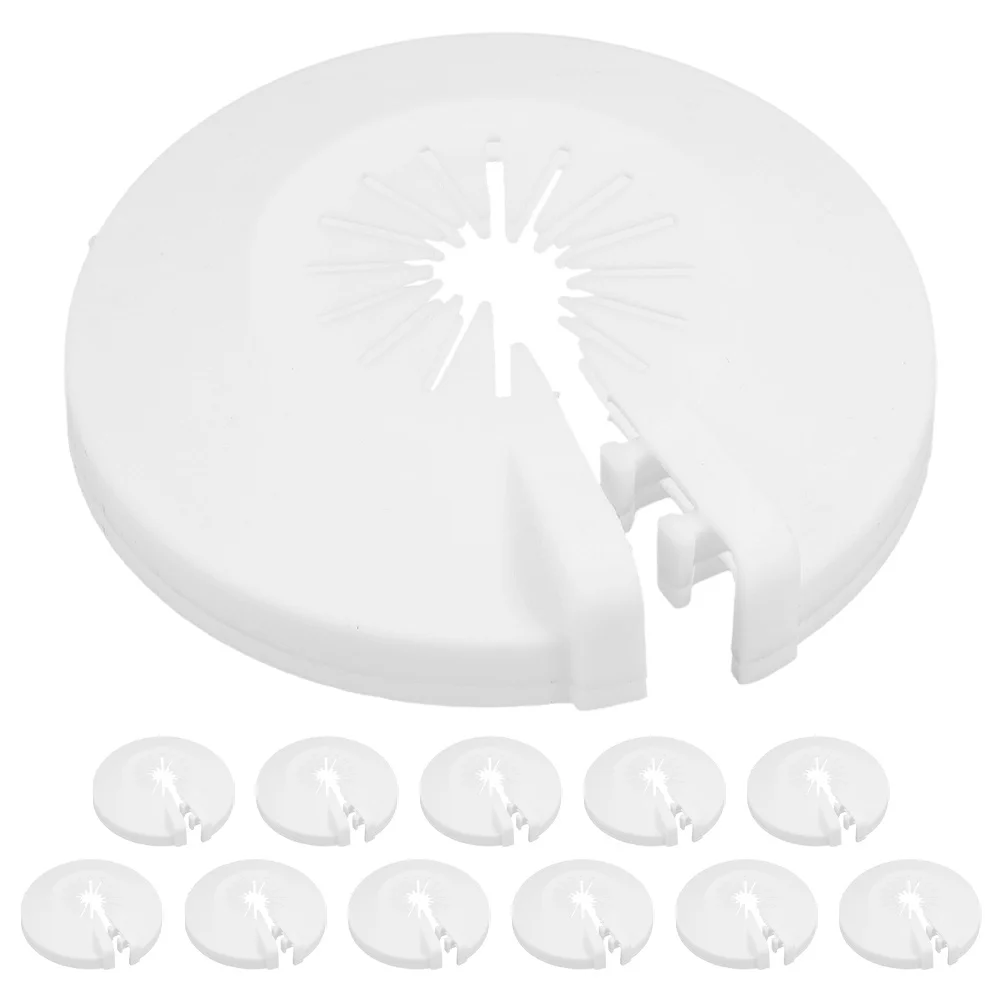 

12Pcs Protective Plate for Fire Sprinkler Head Heat Resistant Plastic Cover Easy Remove Install Ideal for High Traffic Areas
