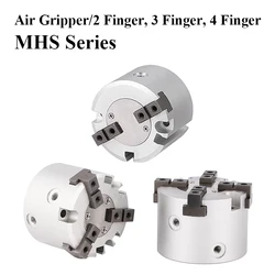 Mhs2 Mhs3 Mhs4 16d 20d 25d 32d 40d 63d 80d 100d 125d Parallel Type Mhs Serie Twee/Drie/Vier-Kaak Vinger Pneumatische Luchtgrijper