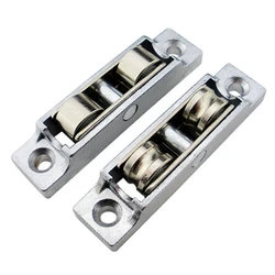 Window Wheels Sliding Door Wheels Rollers Sheave Silent Zinc alloy Pulley Slot Wheel Sliding Door Fittings Window Network Pulley