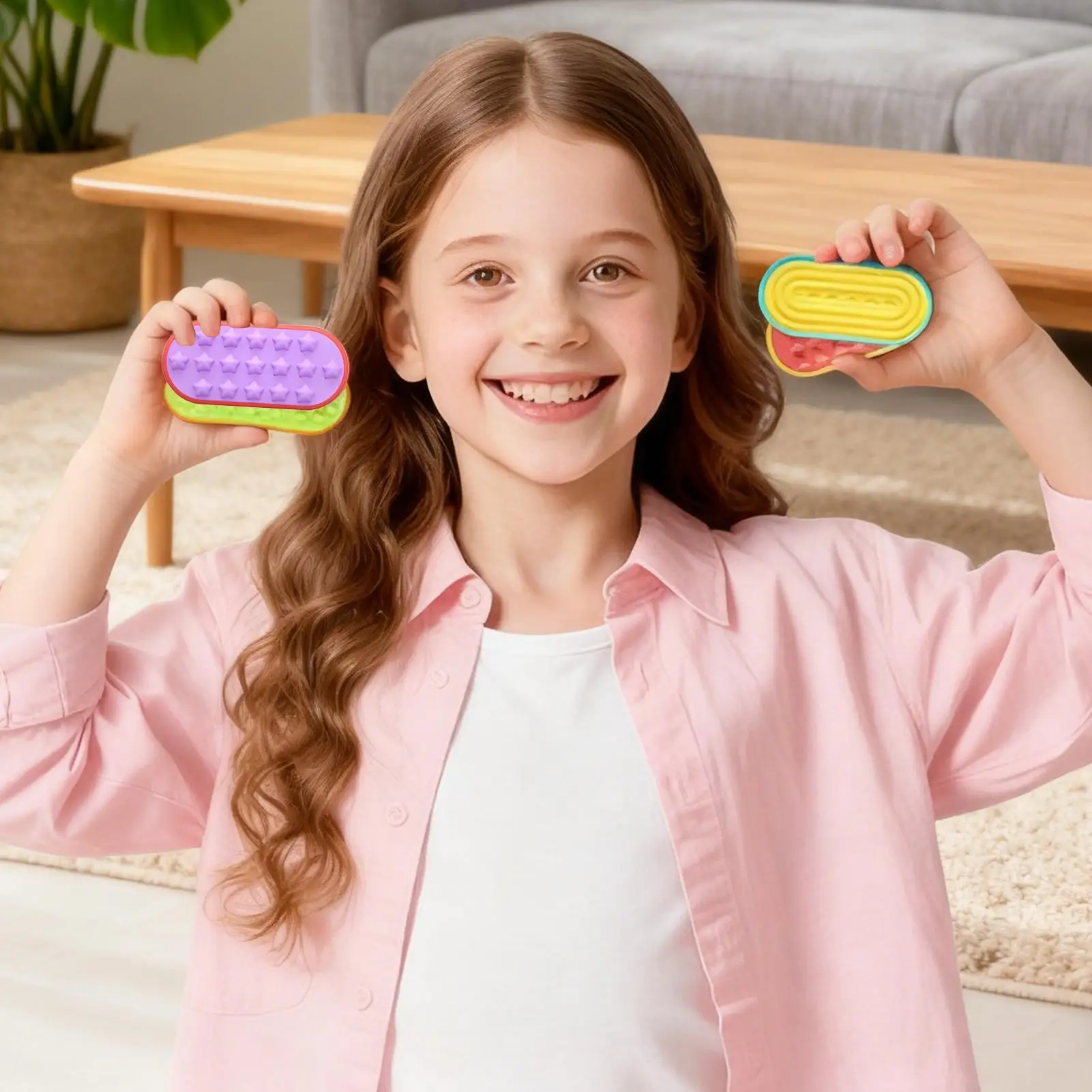 Dedo brinquedo fidget 6 peças relaxamento imersivo adultos dedo sensorial brinquedo deslizante para mulheres homens família crianças meninos meninas casa