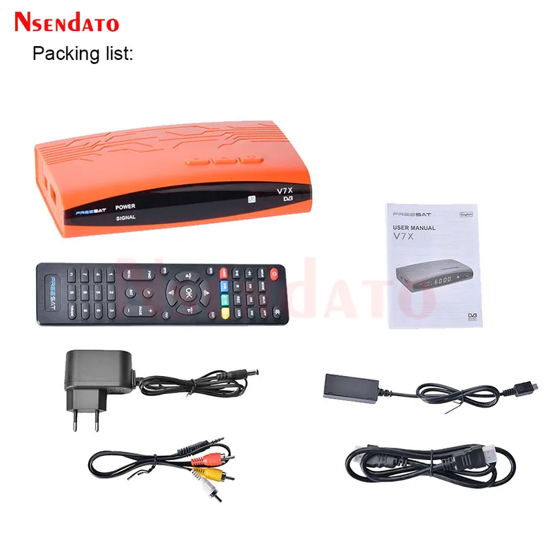 Freesat V7X DVB-S/S2 Satellite TV Receiver 1080P Full HD H.264
