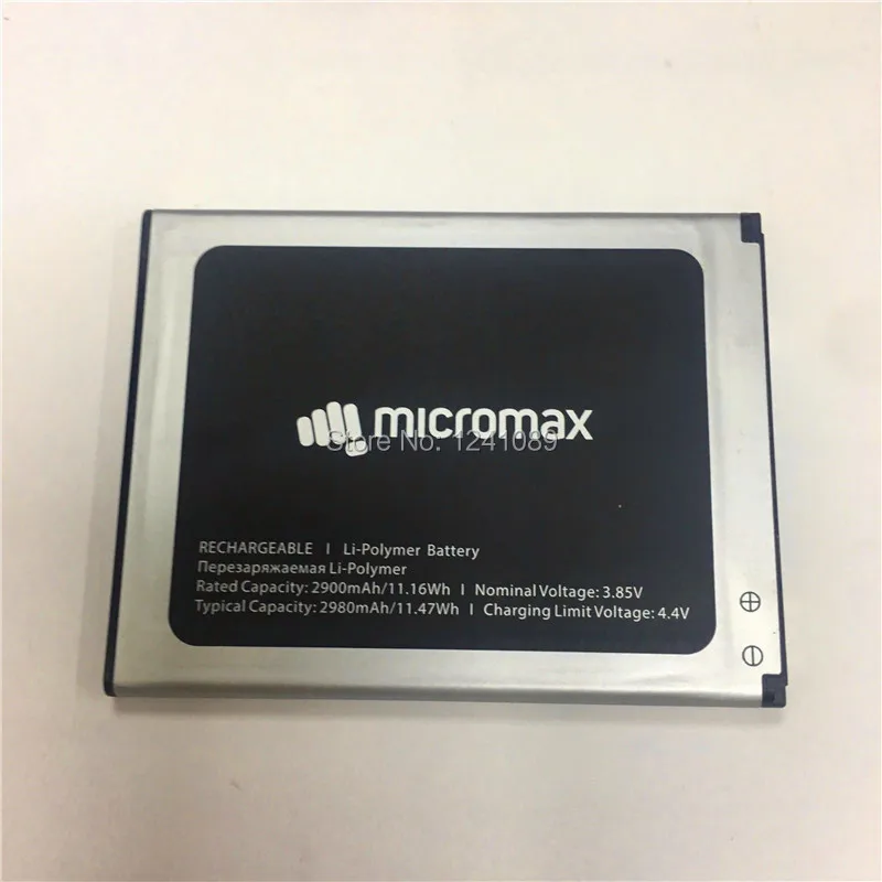 Аккумулятор для Micromax ACBPR29M02, 2500 мАч, длительное время ожидания, высокая емкость для батареи Micromax ACBPR29M02