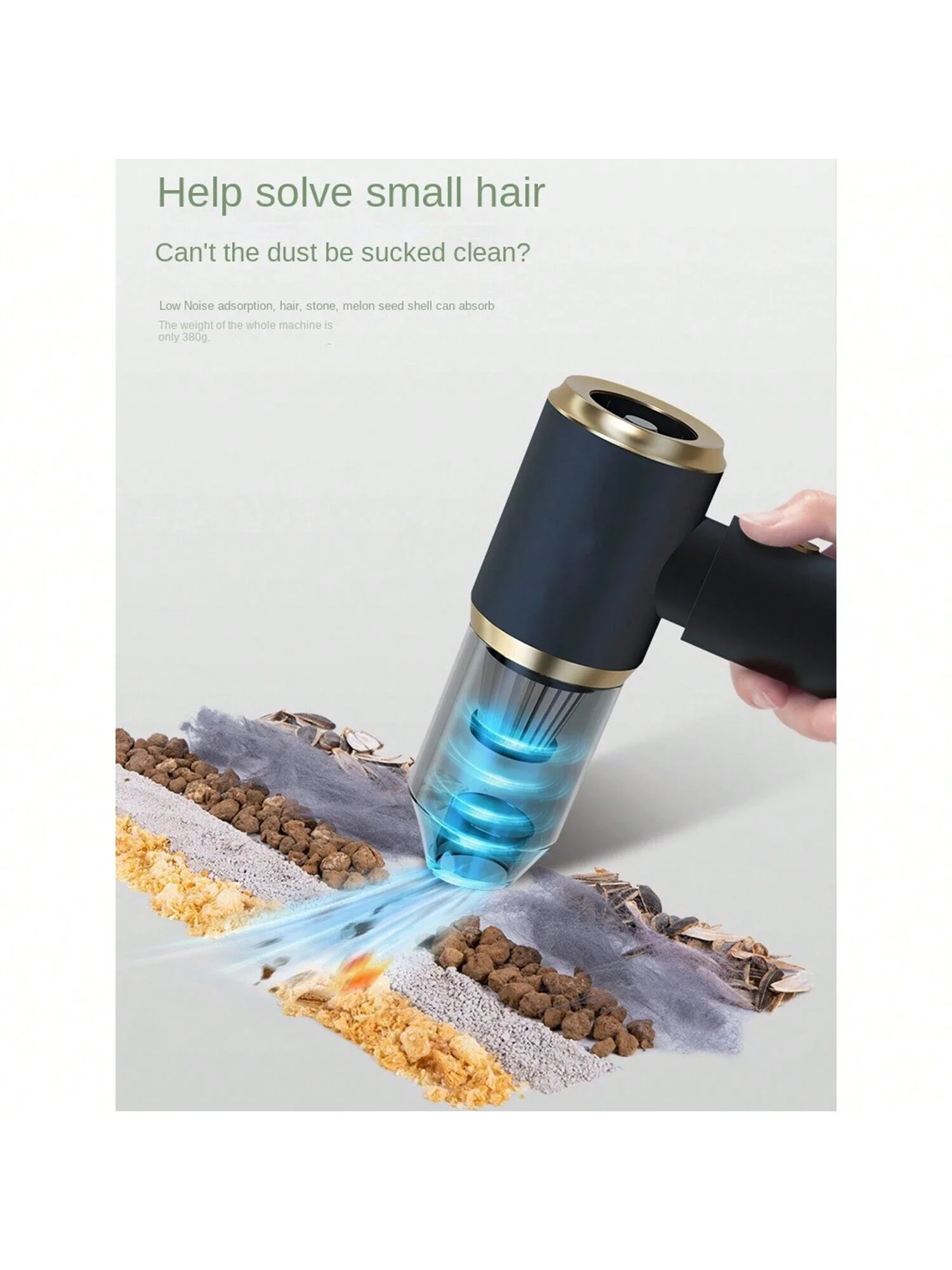 무선 차량용 진공 청소기 |   슈퍼 석션 4-in-1 브러시 헤드 |   가볍고 휴대 가능 |   세척 가능한 카트리지 진공 청소기