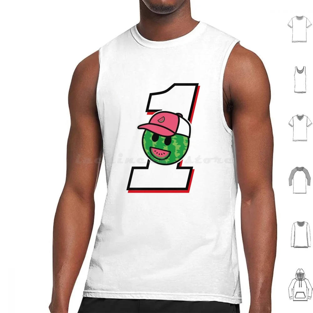 Haul The Wall-Ross Chastain Watermelon Tank Tops Vest Sleeveless Haul The Wall Haul The Wall Ross Chastain Melon Man