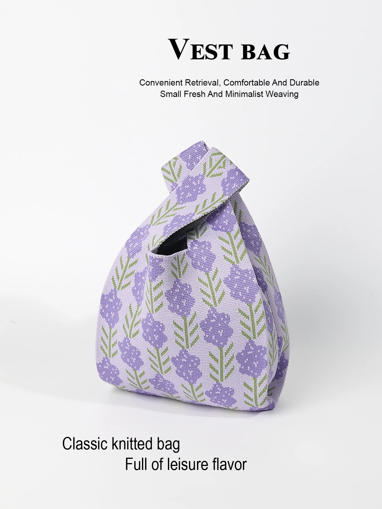 A Simple and Stylish Floral Handbag, Perfect for Carrying an Umbrella, Phone, Cosmetics, Books, and More. Suitable for Daily Outings, Fitness, Shopping, School, Outdoor Activities, and Can Be Used in All Seasons and in a Variety of Places