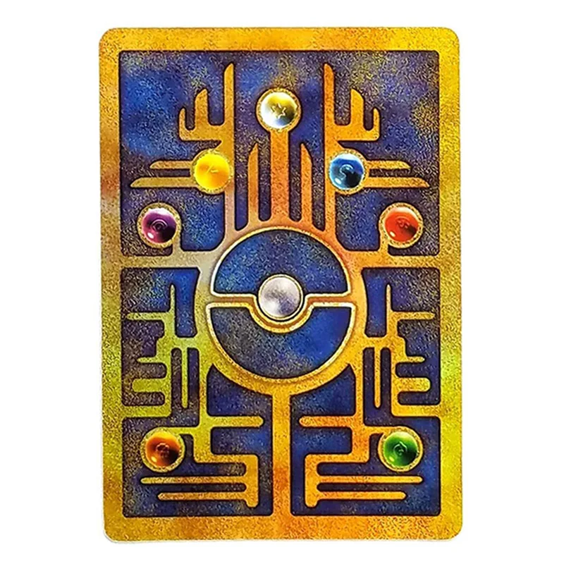 88X63Mm Diy Self Made ptcg Mew Metal Card Gold Card - Ancient Mew Collection Anime Cards Gift Toys for Children Birthday Present