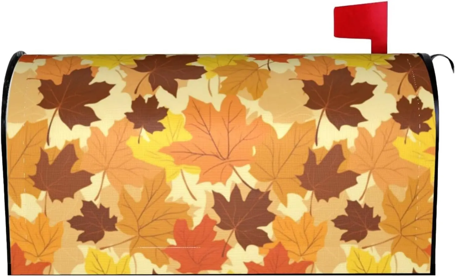 Autmn Mailbox Cover Fall Maple Leaf Letter Box Cover Magnetic Mail Wraps Post Garden Decorations 21x18 Inch