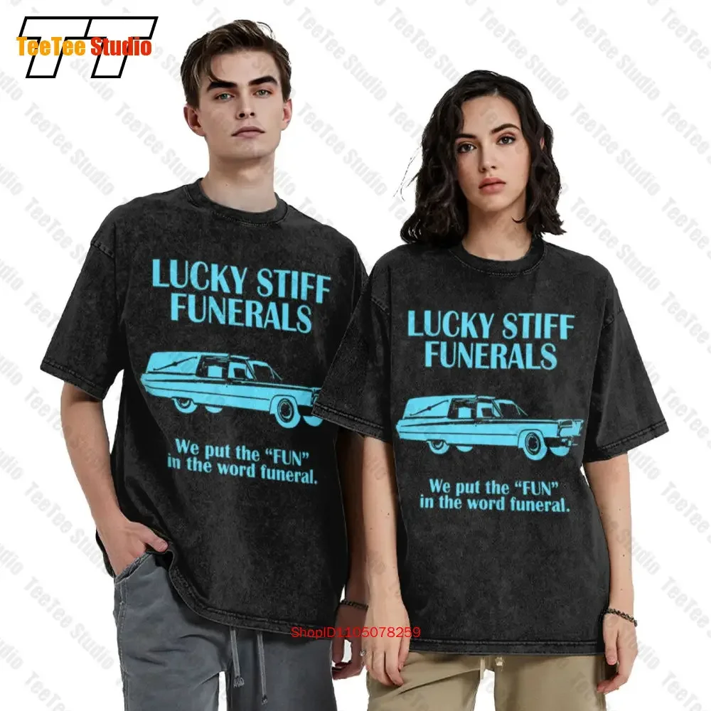 Lucky Stiff Funerals Hearse Vintage Oversized T-Shirt R3GI