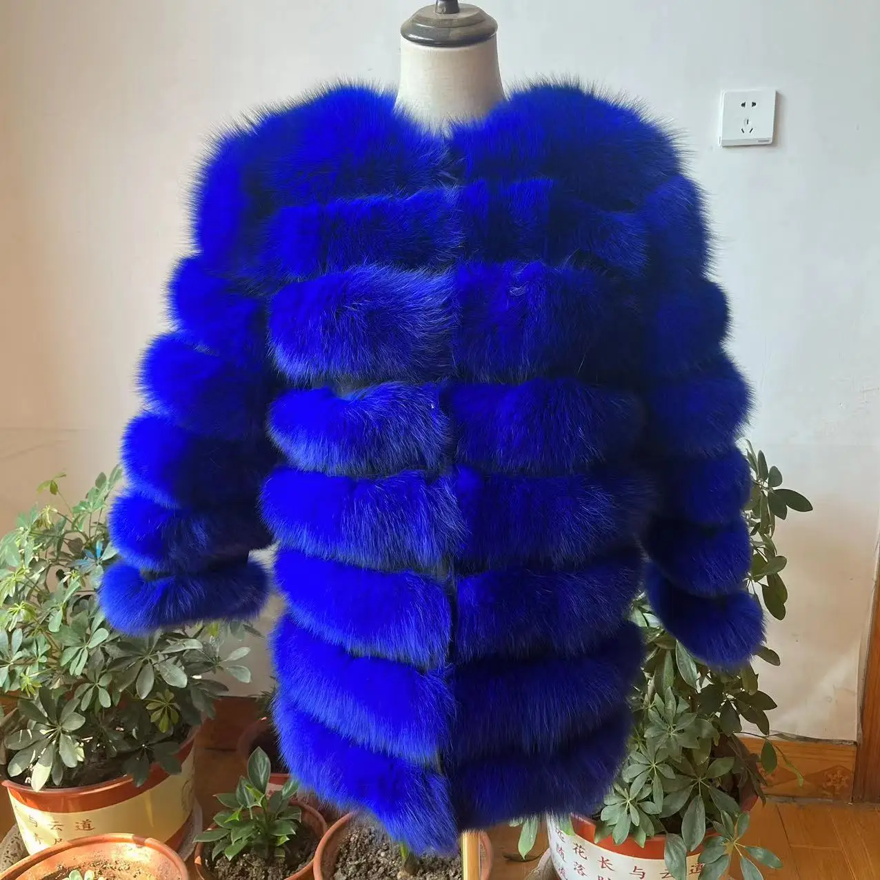 100% Natural Fur Jacket Real Fur Coat Winter Jacket Women Natural Fox Fur Luxury Fashion 50cm Short Jacket Wholesale Hot 2022