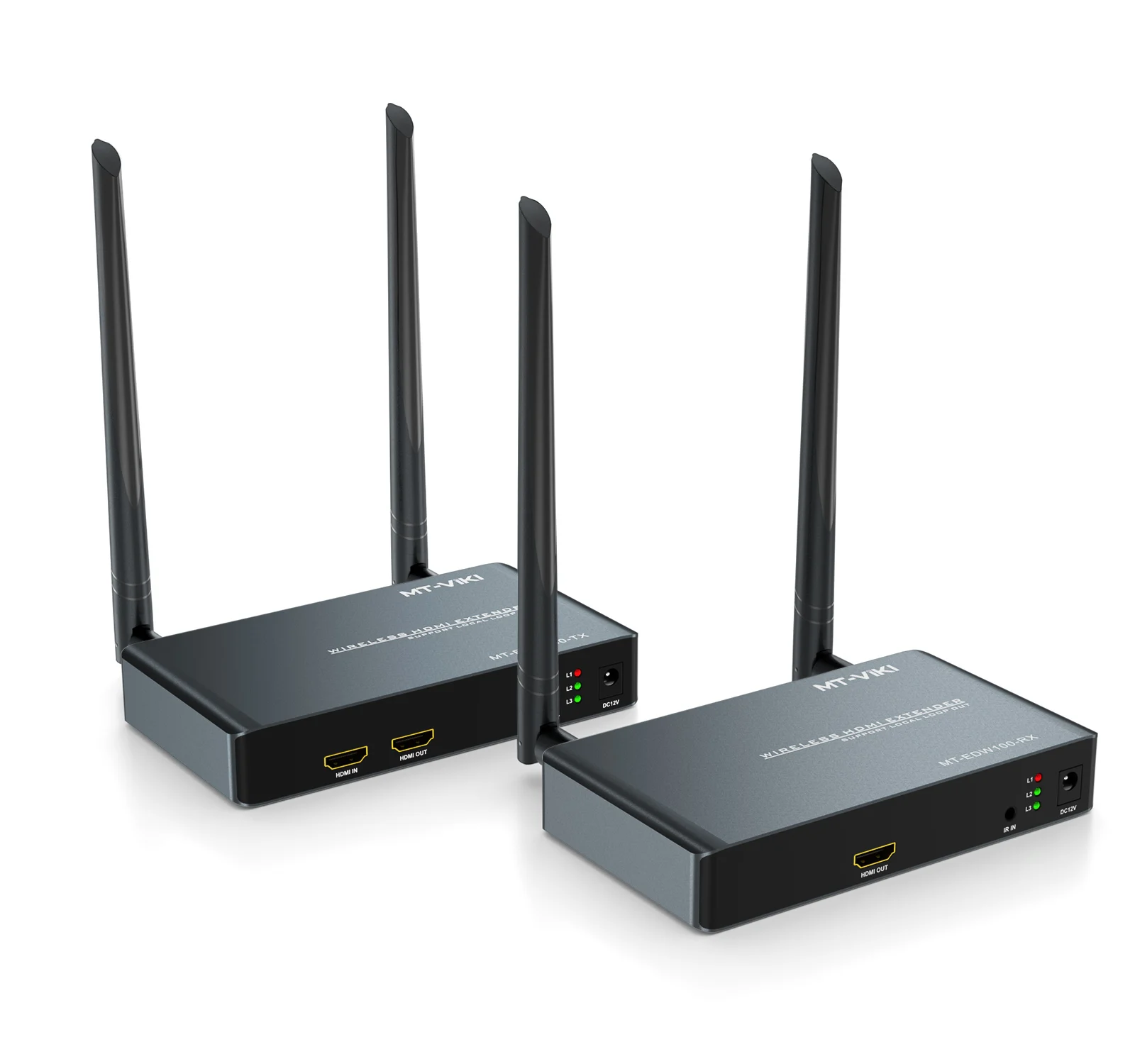

100m HDMI Wireless Extender with Loop IR, MT-VIKI Full HD HDMI Wireless Transmitter and Receiver Kit for Conference Room
