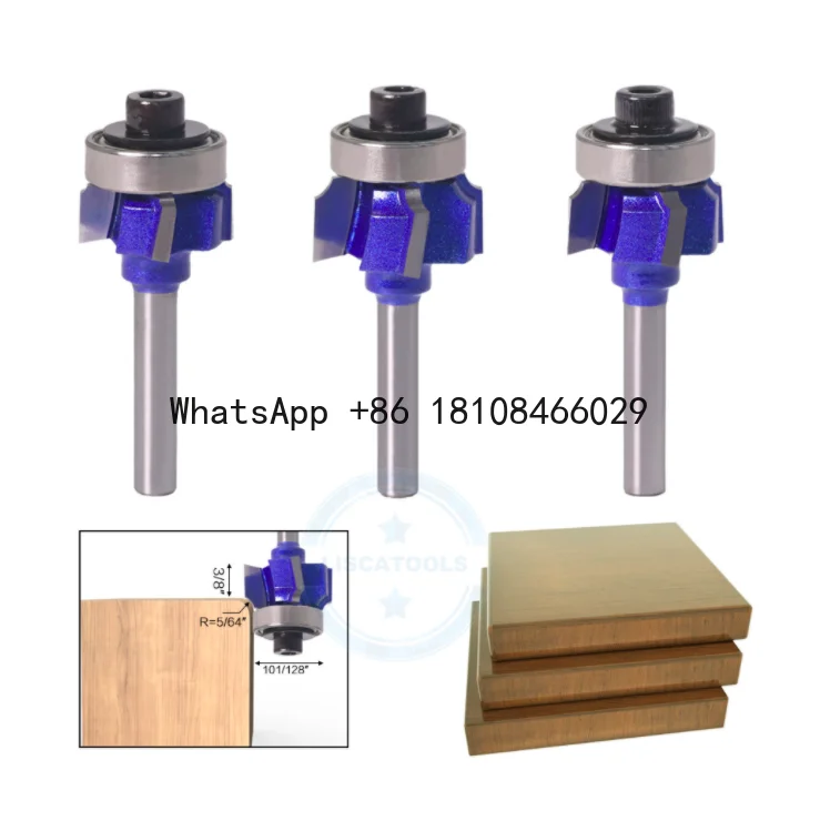 

L-N191-3 6mm Shank High Quality 4 Flutes Wood Router Bit Woodworking Milling Cutter R1 R2 R3 Trimming Knife Edge Trimmer
