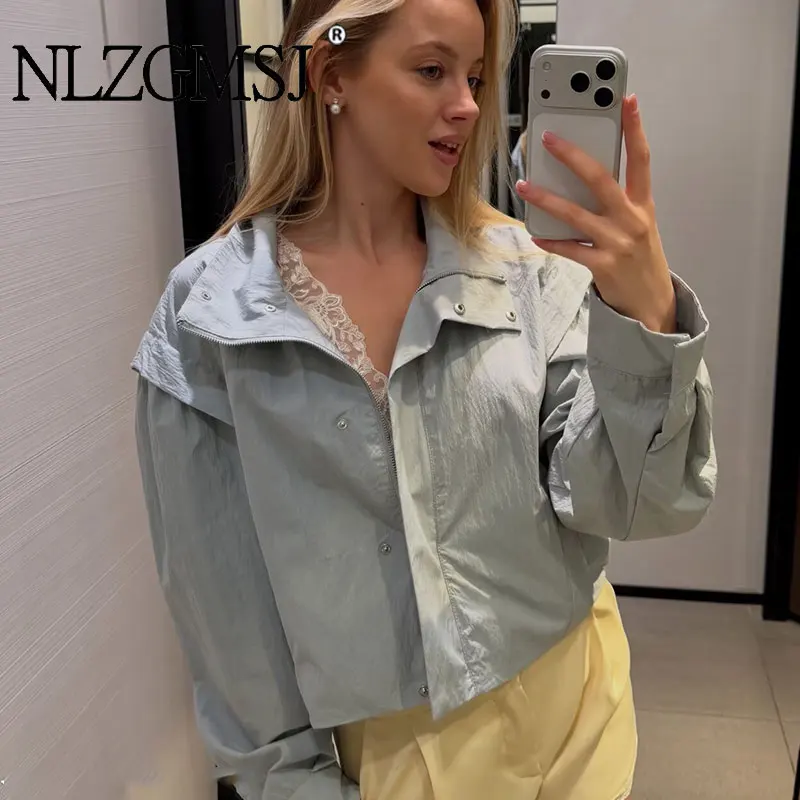 

NLZGMSJ 2026 Spring Lady Jacket Trends Commute Casual Jacket Women Fashion Holidays Simple Short Jacket Outerwear