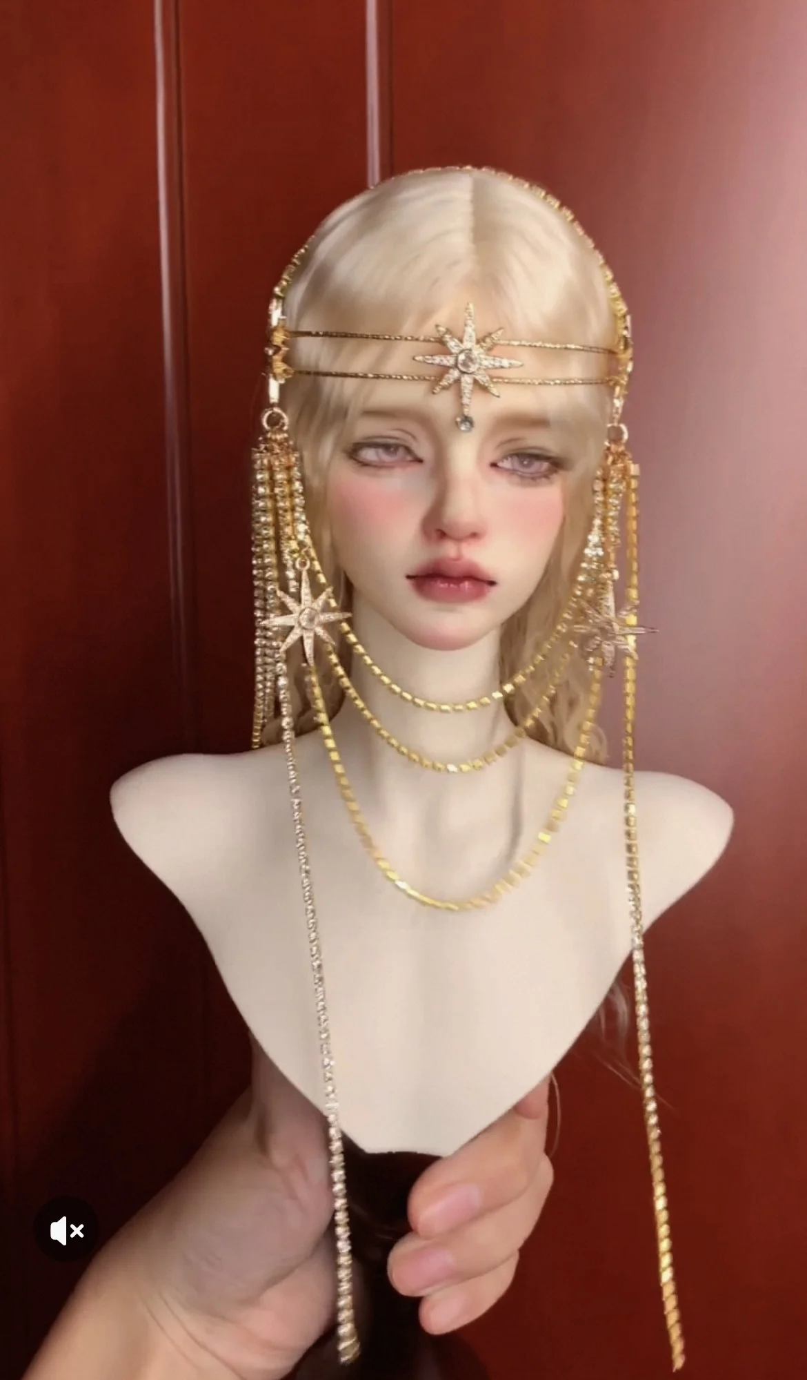 Doll accessories uncle doll zircon crown headdress hairpin 1/3 BJD tiara free shipping