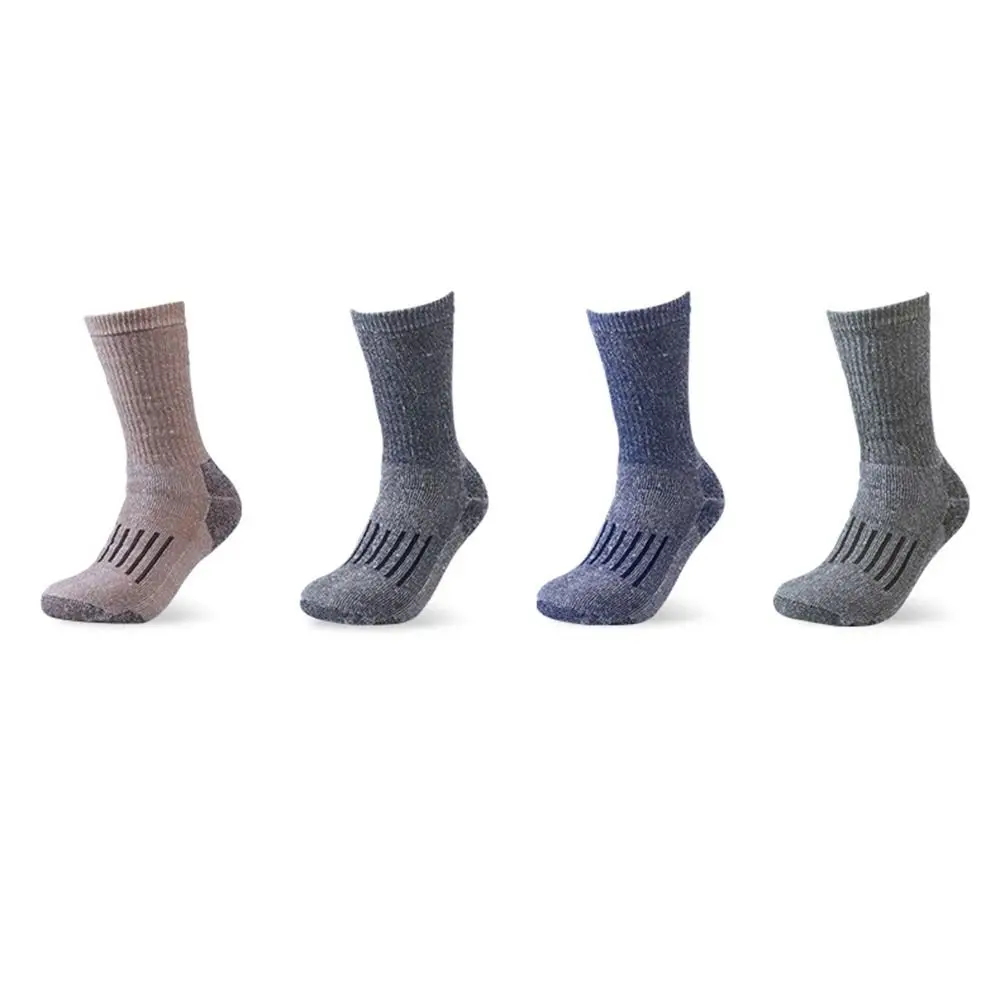 Cozy Breathable Merino Wool Socks Non-slip Moisture Wicking Warm Crew Socks Thicken Soft Men Boot Sockings Hiking