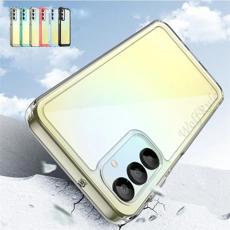 For Samsung A16 Case Cover Samsung Galaxy A16 Capas New Shockproof Phone Bumper Transparent Colour Frame Clear Samsung A16 A 16