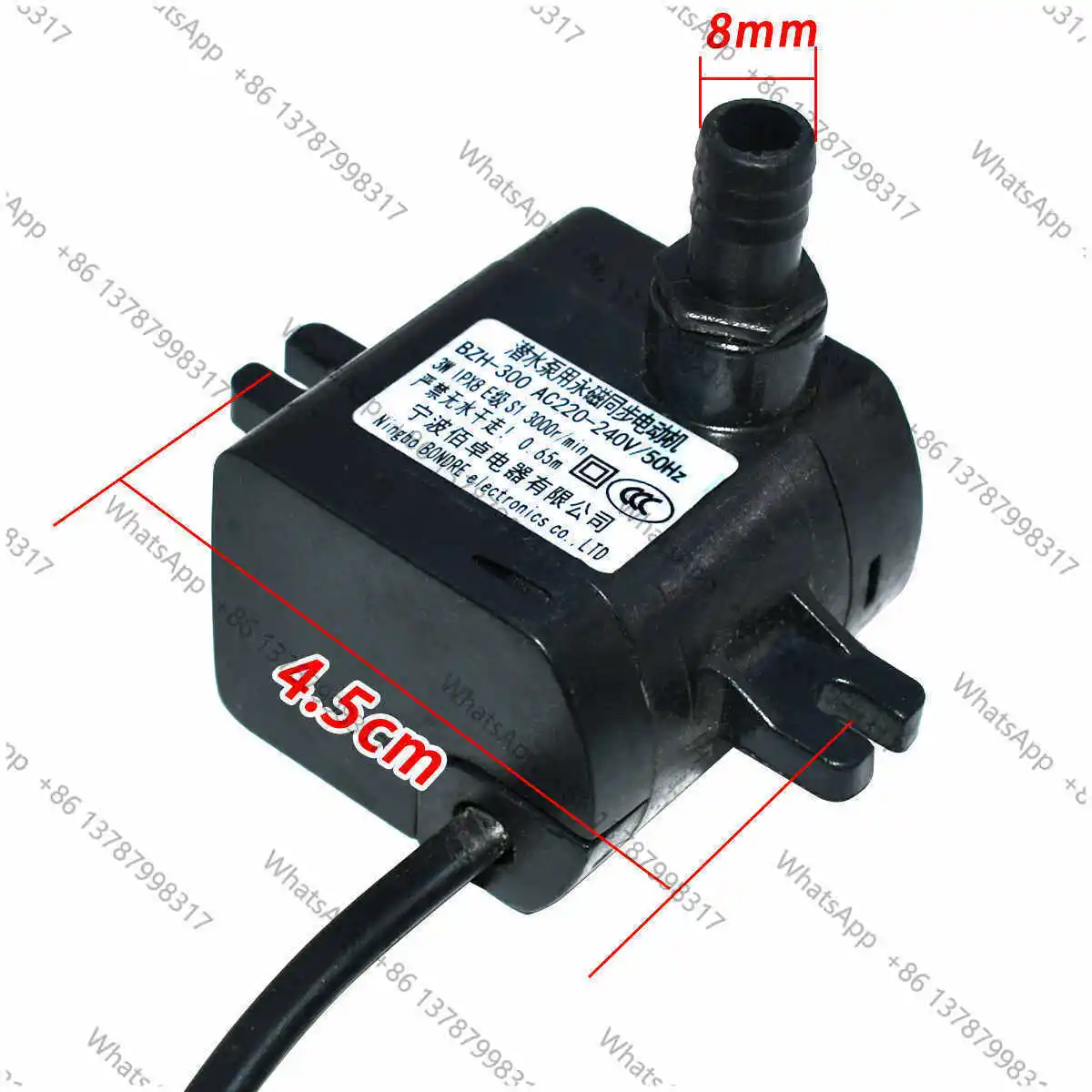 Air conditioning fan submersible pump BZH-300 AC220-240V 50HZ universal accessories