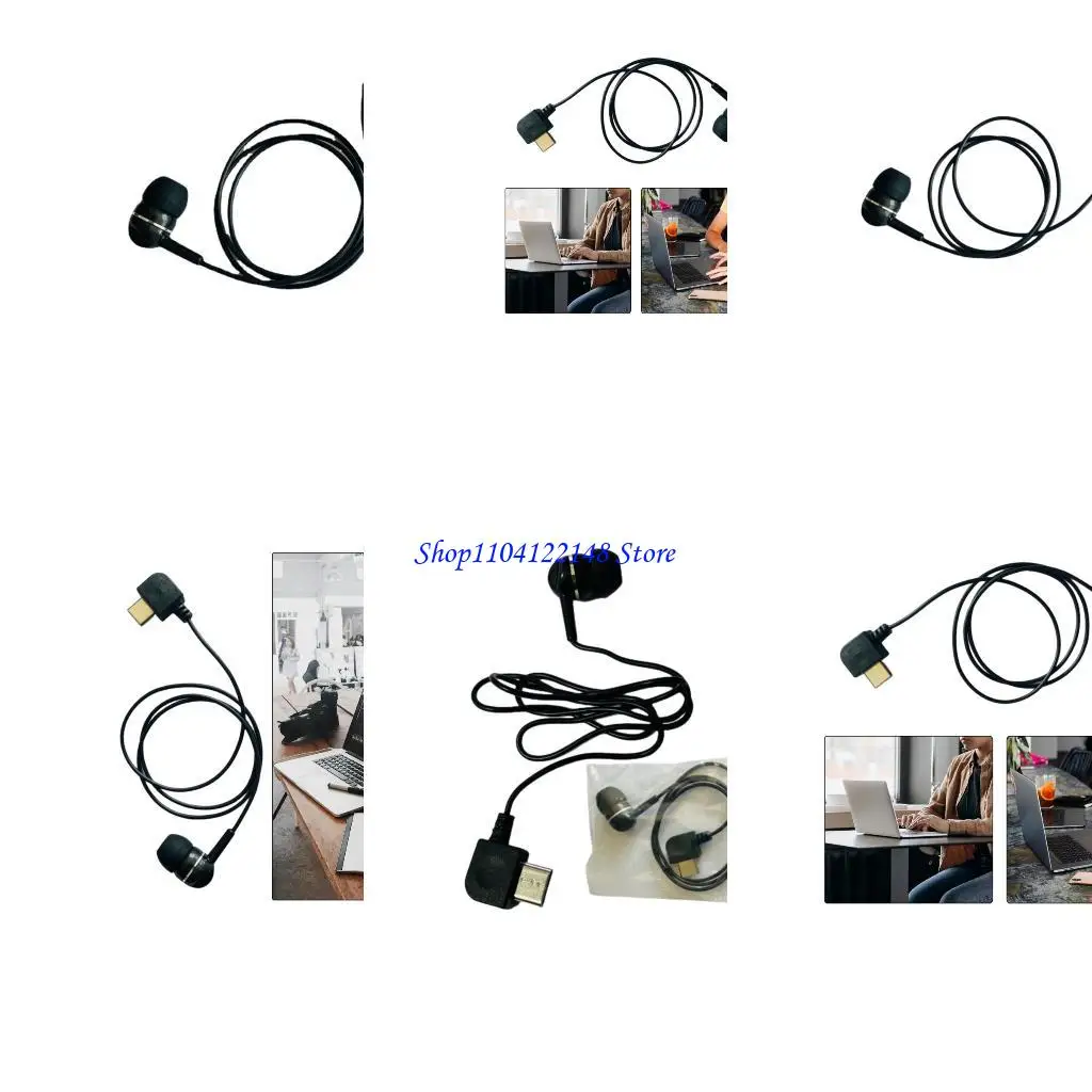 P9FA USB C Compatible Mono Earphone With Noise Isolation Technology And Builts In Microphones