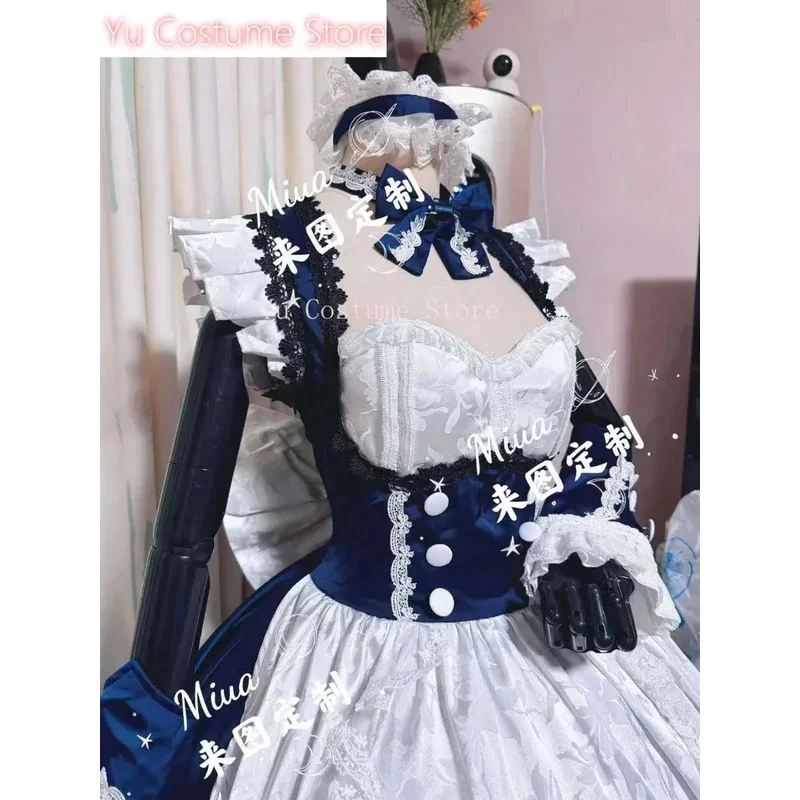فستان خادمة إنجليزي من Yu Azur Lane Belfast أزياء تنكرية لحفلات الرسوم المتحركة أزياء الهالوين للعب الأدوار ملابس Clothinga;3,v'5.