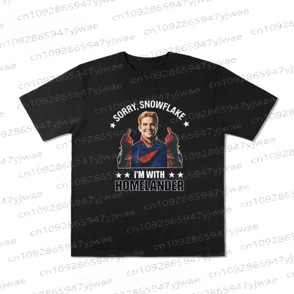 American TV The Boys Homelander Grafik-Baumwoll-T-Shirt, Sommer-Streetwear, Y2k, kurzärmelig, modisch, lässig, Vintage, Eltern-Kind-T-Shirt – Detail 20