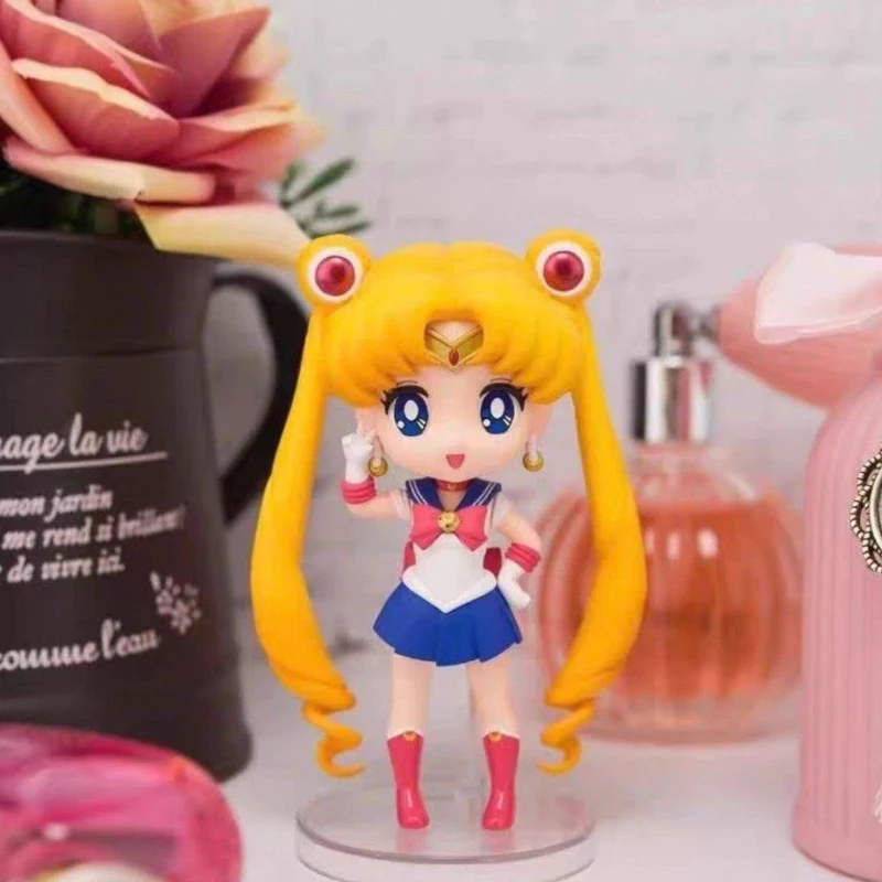 

Bandai Figuarts Minii Sailor Moon & Sailor Ice Moon Tsukuyomi Moon Sailor Аниме Фигурка Коллекционные игрушки для взрослых Подарок-сюрприз