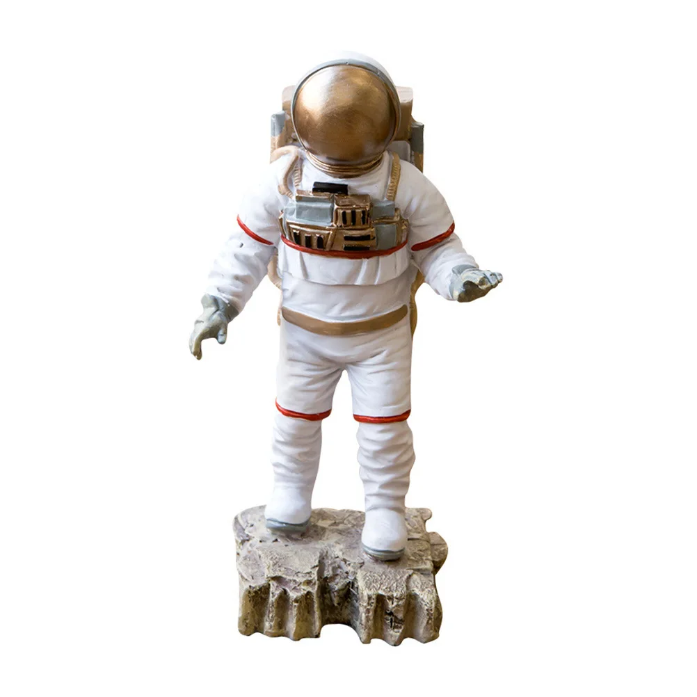 

Resin Spaceman Desktop Ornament Astronaut Space Decoration for Room Living Room Creative Resin Decor Creative Ornament