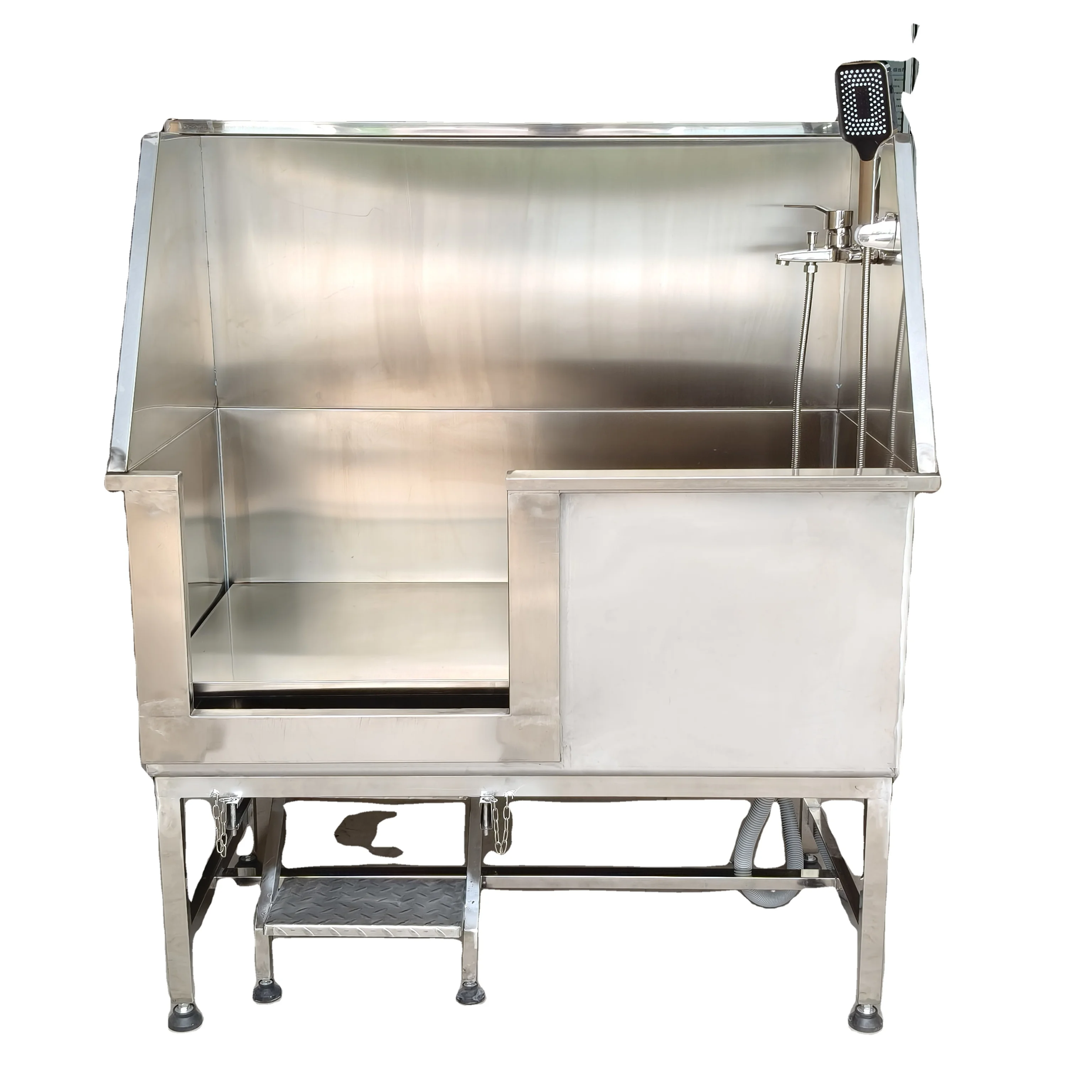 Modern Dog Grooming Sink With Stainless Steel Body, Safety Leash, And Anti-Scratch Technology
