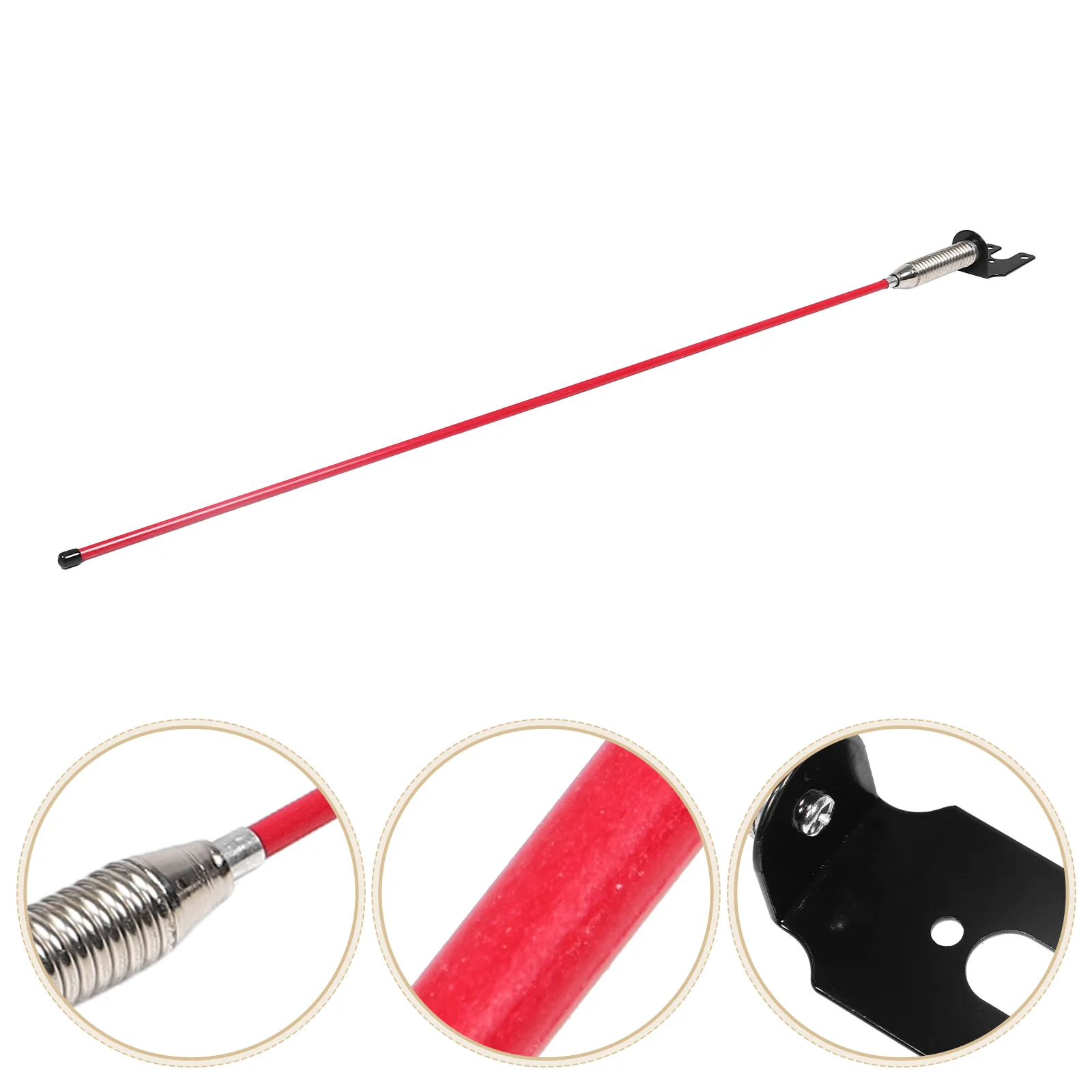 

Universal Motorcycle Antenna Durable Fiberglass Stainless Steel Wind Resistant Easy Install No Tools Compatible With All