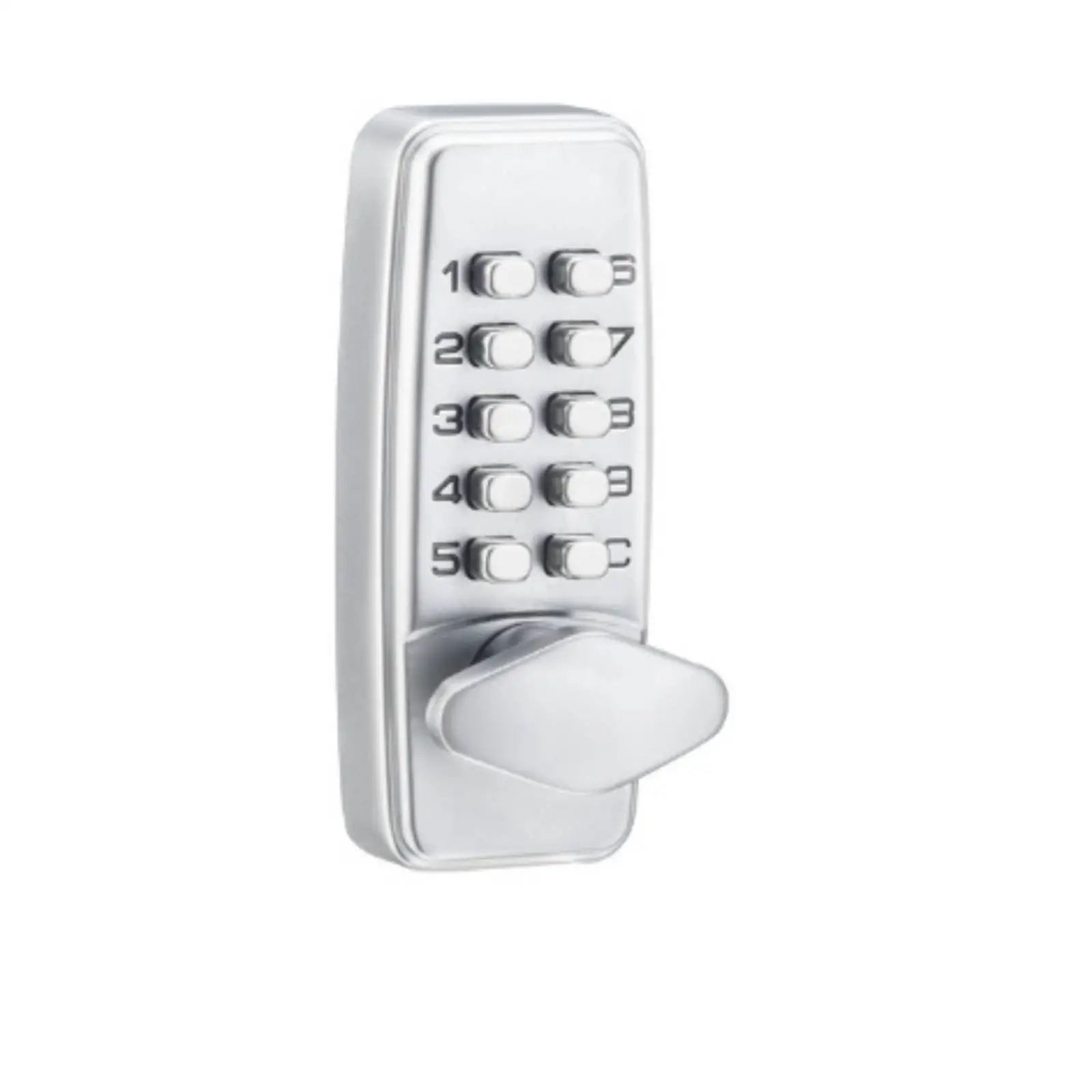 Mechanical Door Lock with Keypad | Textured Push Buttons Zinc Alloy Construction, Entry Door Lock with Keypad, for Home