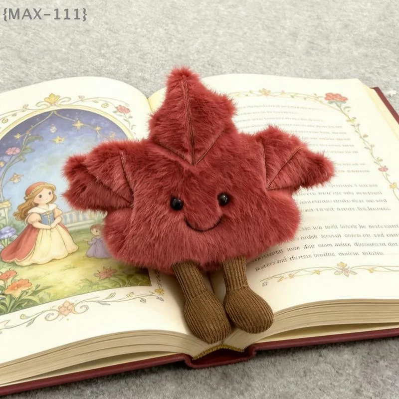 【F2-MAX111】1Pcs Bag Pendant Cute Maple Leaf Doll Plush Keychain Toy Gift For Autumn Soft Stuffed Animal Collectible Toys
