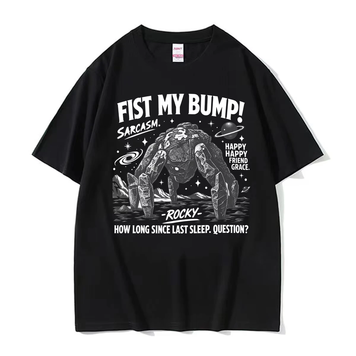 Funny Project Hail Mary Rocky Alien Meme T Shirts Men's Women Fashion Humor Short Sleeve T-shirt Summer Tops 100% Cotton T Shirt