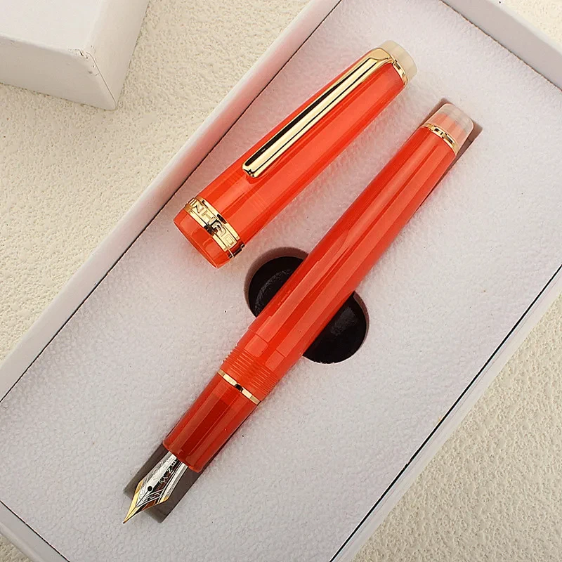 

Ручка перьевая JinHao 82 с акриловой длиной/коротким наконечником EF F M, канцелярские принадлежности, Офисная ручка, подарок на день рождения