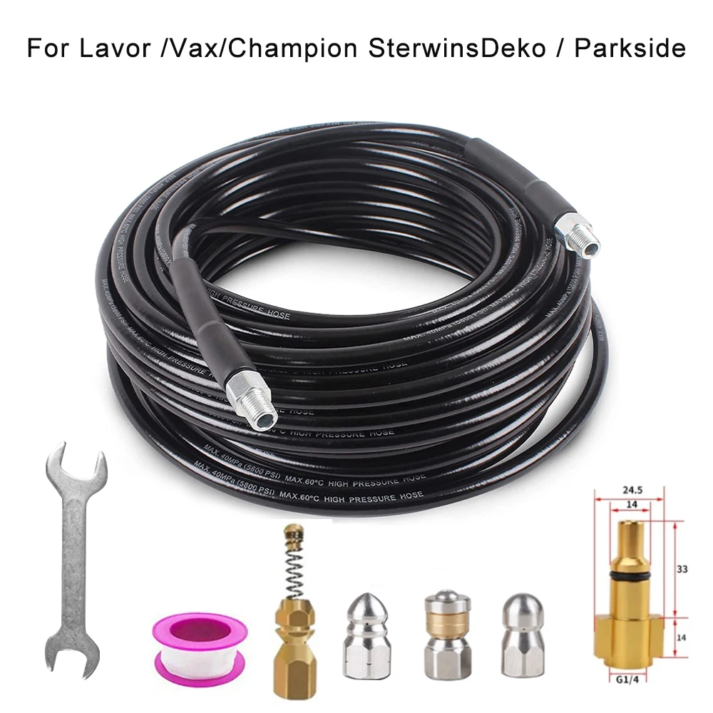 Sewer Drain Hose Pipe High Pressure Washer Hose Car Cleaning Extension Hose For Lavor /Vax/Champion SterwinsDeko/Parkside