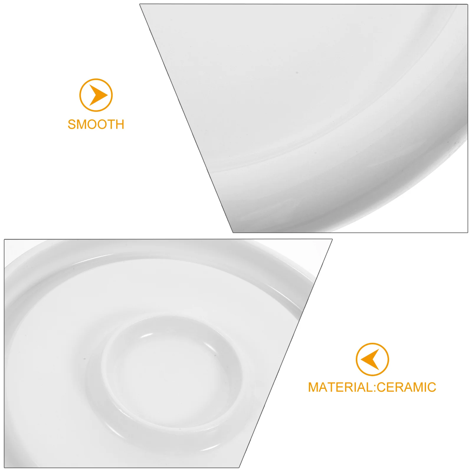

Ceramic Round Shape Food Plate Easy Clean Dessert Snack Serving Dinnerware for Home Restaurant Round Plate Full Dinner Dish Set