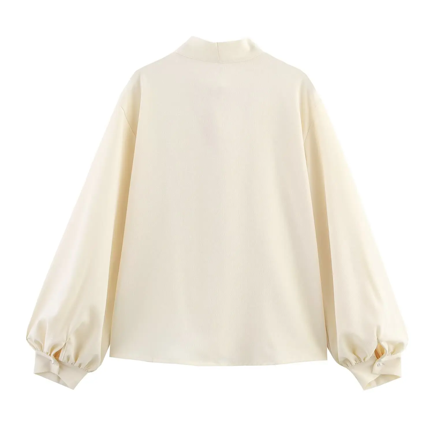 قميص نسائي بأكمام طويلة من البوليستر الفضفاض بتصميم زهري من الدانتيل بأكمام فانوس وأزرار، من مجموعة خريف JNLEAOG الجديدة والأ...