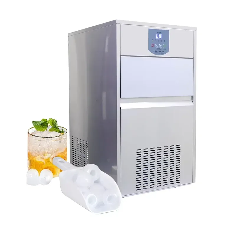 Commercial High-capacity Ice Maker Electric Bullet Ice Maker Machine Tea Coffee Shops Produces Ice Cubes for Sale