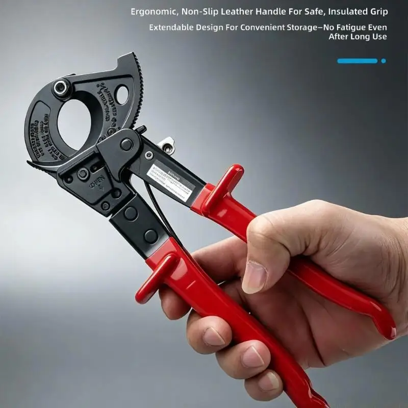 

A2BE Professional Ratcheting Wire Cutter Scissor For Electrical Work With Heat Treated Alloy Steel Blade And Comfortable Grip