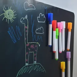 Size No Magnetic Whiteboard Fridge Whiteboard Sticker Dust Free Blackboard For Kids School Supplies Office Supplies Black Table