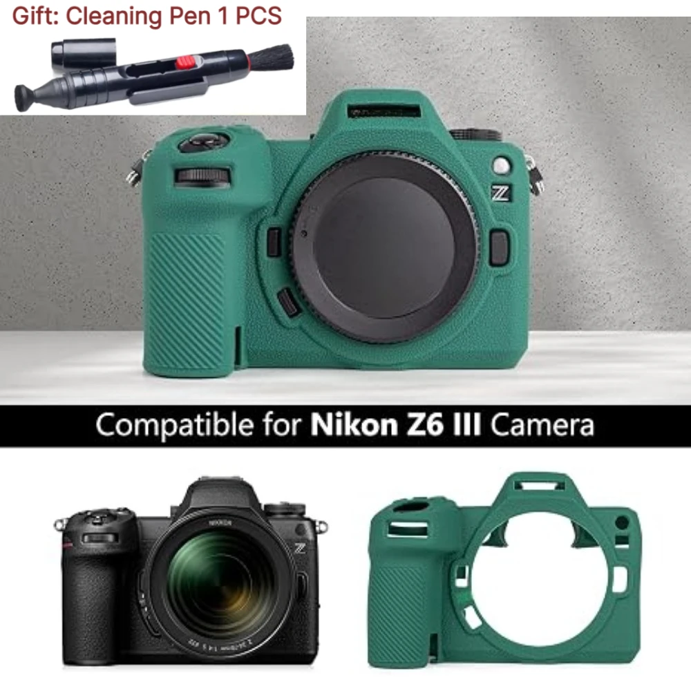 Protective Case For Nikon Z63 Z6III Digital Micro Single Camera Case Silicone Soft Rubber Case  + 1 PCS Free Cleaning Pen