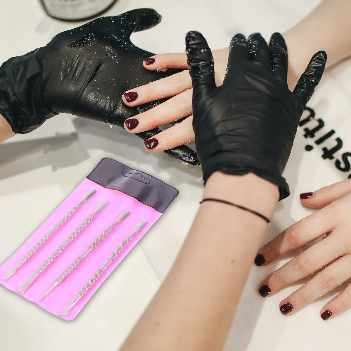 

8Pcs Dead Skin Removal Tools Set Ergonomic Nail Cuticle Pusher for Fast Gently Clean Manicure Supplies Nail Cuticle Cleaner