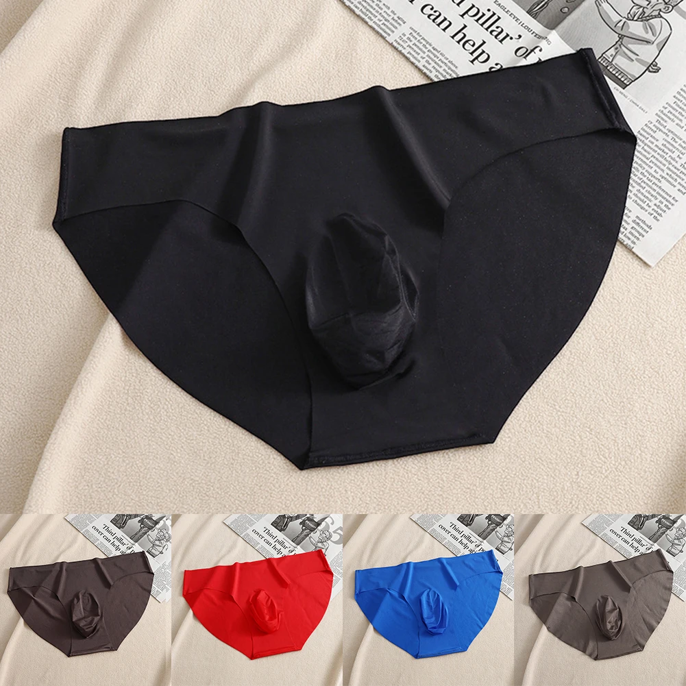 لصالة الألعاب الرياضية للسفر سراويل داخلية من الحرير الجليدي ملابس داخلية منتفخة لجميع المواسم ملابس داخلية جديدة بطول منتظم شفافة