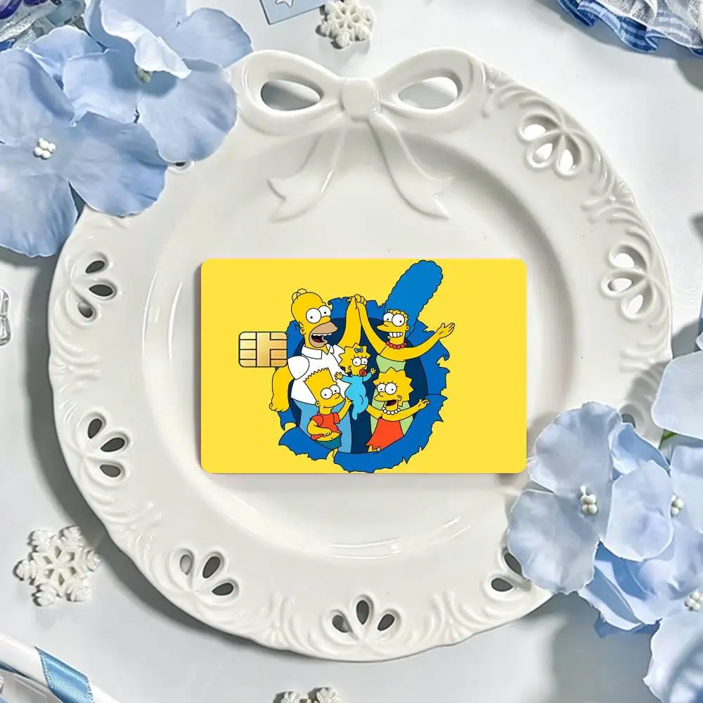 Happy S-SimpsonS  Card HD Stickers Game Card Decal Card Matte Film Skin Small Chip Waterproof Sticker