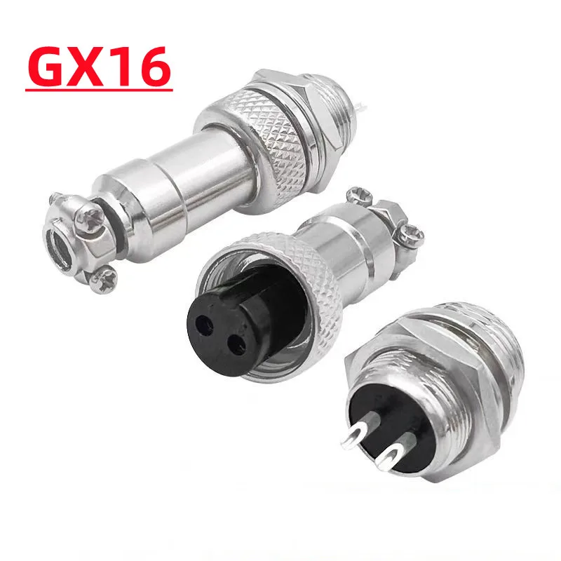 

GX16 2/3/4/5/6/7/8/9/10 Pins Aviation Plug Aviator Socket Butt Joint Male&Female Docking Connectors