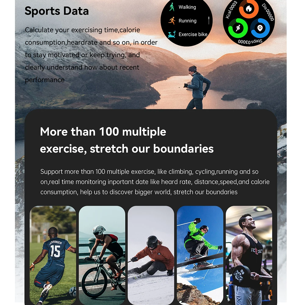 Relógios inteligentes mostrador personalizado azul dente chamada freqüência cardíaca oxigênio no sangue à prova dwaterproof água bateria longa tempo smartwatch para esportes ao ar livre