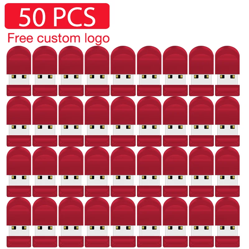 JASTER 50PCS LOT Pen Drive 128GB 64GB 32GB Wholesale Memory Stick 16GB Black Mini USB Flash Drive 8GB Red Metal USB Disk 4G 128M