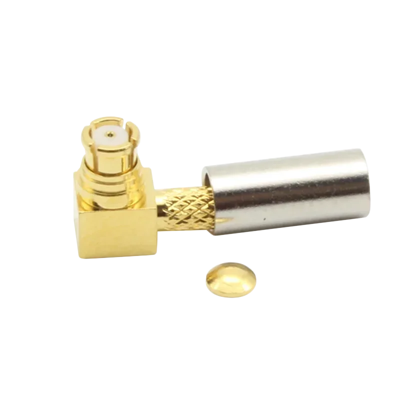 5pcs SMP-KW-1.5 RF coaxial connector SMP connector female elbow suitable for RG316/174 beryllium copper