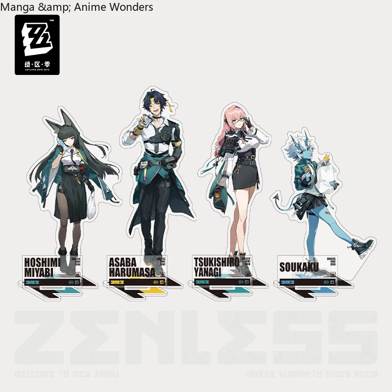 

Official Zenless Zone Zero Hoshimi Miyabi Acrylic Figures Stand Decoration Cosplay fans Collection Halloween Gift Game Anime